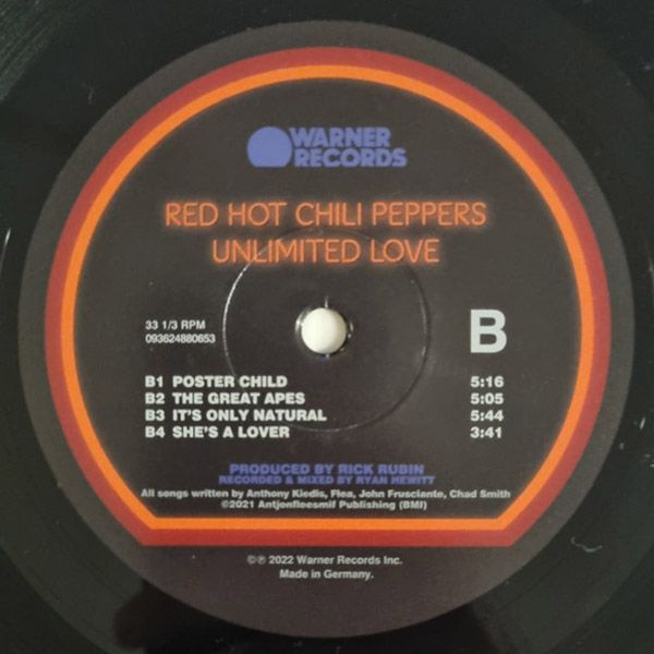 Виниловая пластинка Red Hot Chili Peppers - Unlimited Love (2LP) (2022)— фото №5