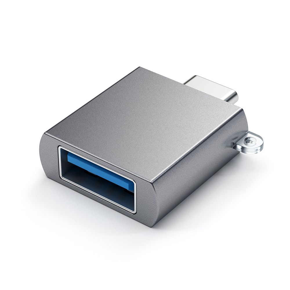 Адаптер Satechi Type-C USB 3.0 USB / USB-C, серый космос— фото №1