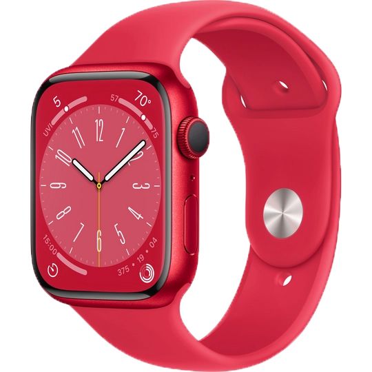 Apple Watch Series 8 GPS 45mm (корпус - (PRODUCT)RED, спортивный ремешок (PRODUCT)RED, IP6X)— фото №0