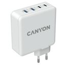 Зарядное устройство сетевое CANYON GAN 100W, 100Вт, белый— фото №0