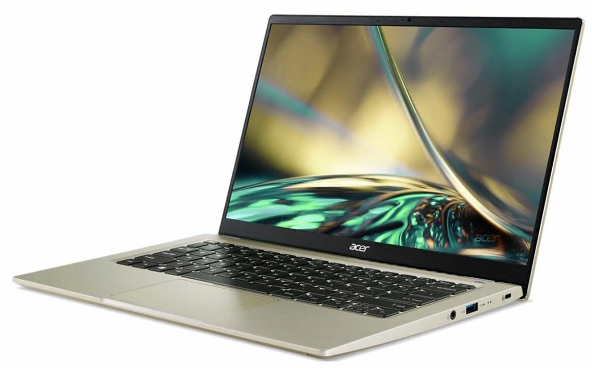 Ноутбук Acer Swift 3 SF314-512 14″/Core i5/8/SSD 512/Iris Xe Graphics/FreeDOS/золотой— фото №1