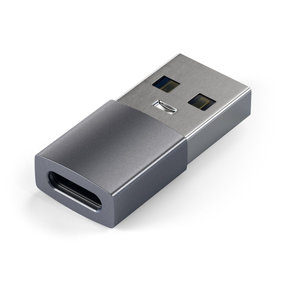Адаптер Satechi USB Type-A to Type-C Adapter USB / USB-C, серый космос— фото №0