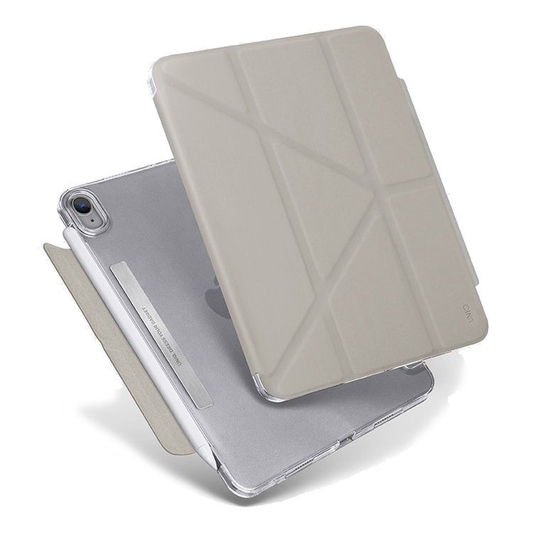Чехол-книжка Uniq Camden для iPad mini (6‑го поколения) (2021), полиуретан, серый— фото №0